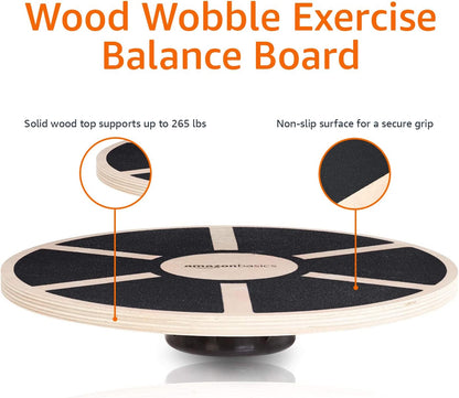 Amazon Basics Wood Wobble Balance Trainer Board